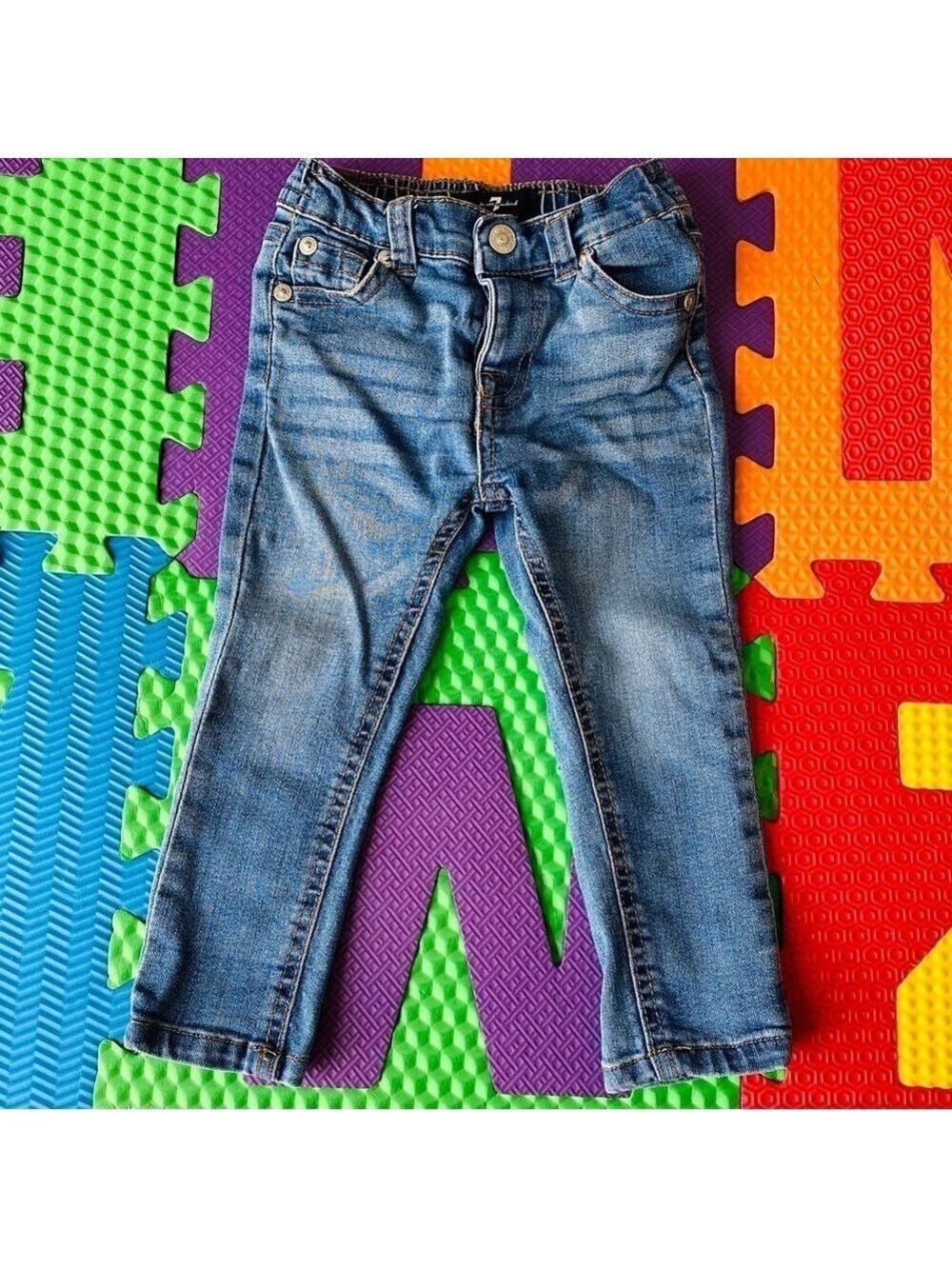7 For All Mankind Baby Denim Jeans 18 Months Elastic Waist